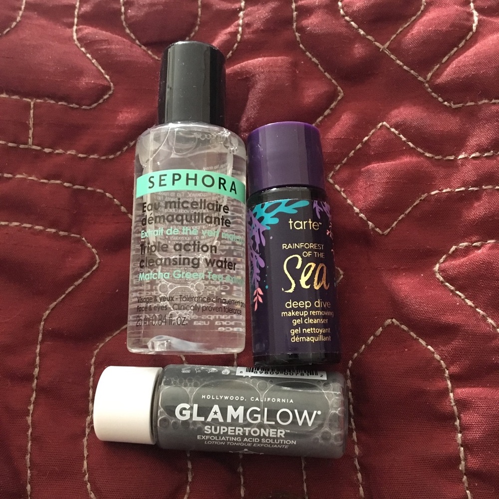 Tarte, Sephora, & Glamglow Makeup Remover Bundle